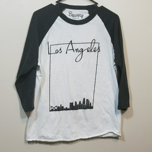 Bowery Supply Co. Tops - BSC • Los Angeles Baseball Style Graphic Tee